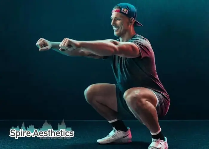 Image of man build leg muscle Chorley through exercise