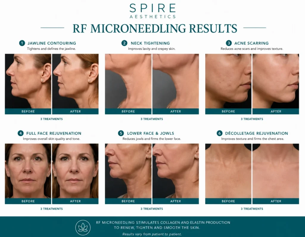 RF Microneedling Skin tightening Chorley results