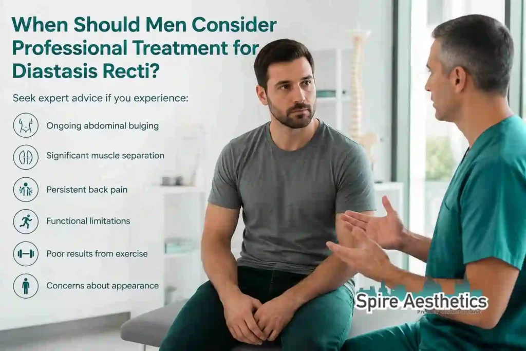 When Should Men Consider Professional Treatment for Diastasis Recti Chorley?