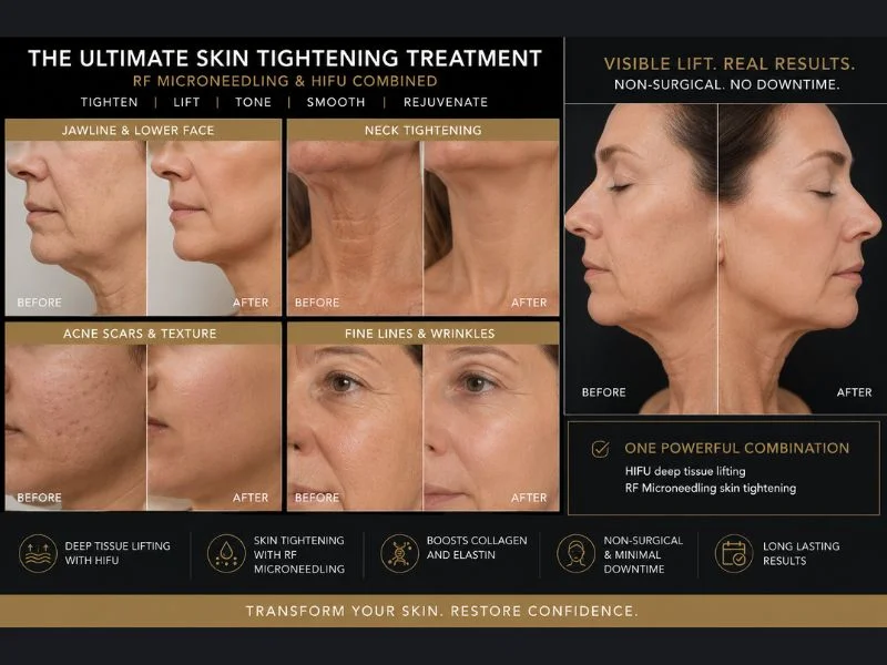 Results of combined treatment for the ultimate skin tightening treatment Chorley