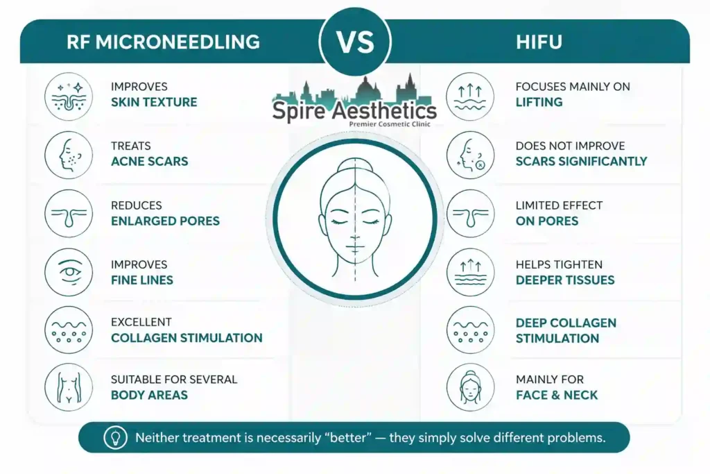 RF Microneedling vs HIFU: Which Treatment Gives Better Results Chorley?